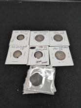Group of Newfoundland 1800s and 1900s coins, mostly silver