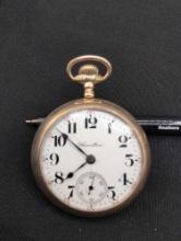 Hamilton 17 jewel gold filled pocket watch Hunting case