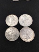 (4) Higher grade Morgan Silver Dollars 1898o,97,91,83o