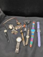 Group of assorted vintage and designer wrist watches