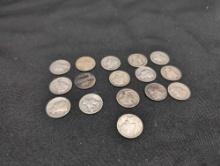 (16) Silver Mercury Dimes