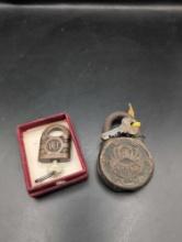 Yale and Royal antique pad locks