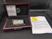 2021 American Silver Eagle 35th Anniversary Type 2 Minted Bar and Coin set