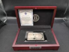 1921 Morgan Silver Dollar 100th anniversary minted bar and coin set