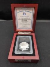 Bradford Exchange Mint Peace Dollar Plauchet Error Silver Tribute