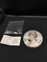 American Mint 2016 100mm Cu Silver and Gold PL Diamond Effect Finish Proof