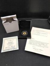 Bradford Exchange Mint 40th Anniversary Elvis Presley Gold Reverse Proof Coin