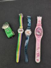 Mardi gras, Winnie the Pooh, High School Musical wrist watches