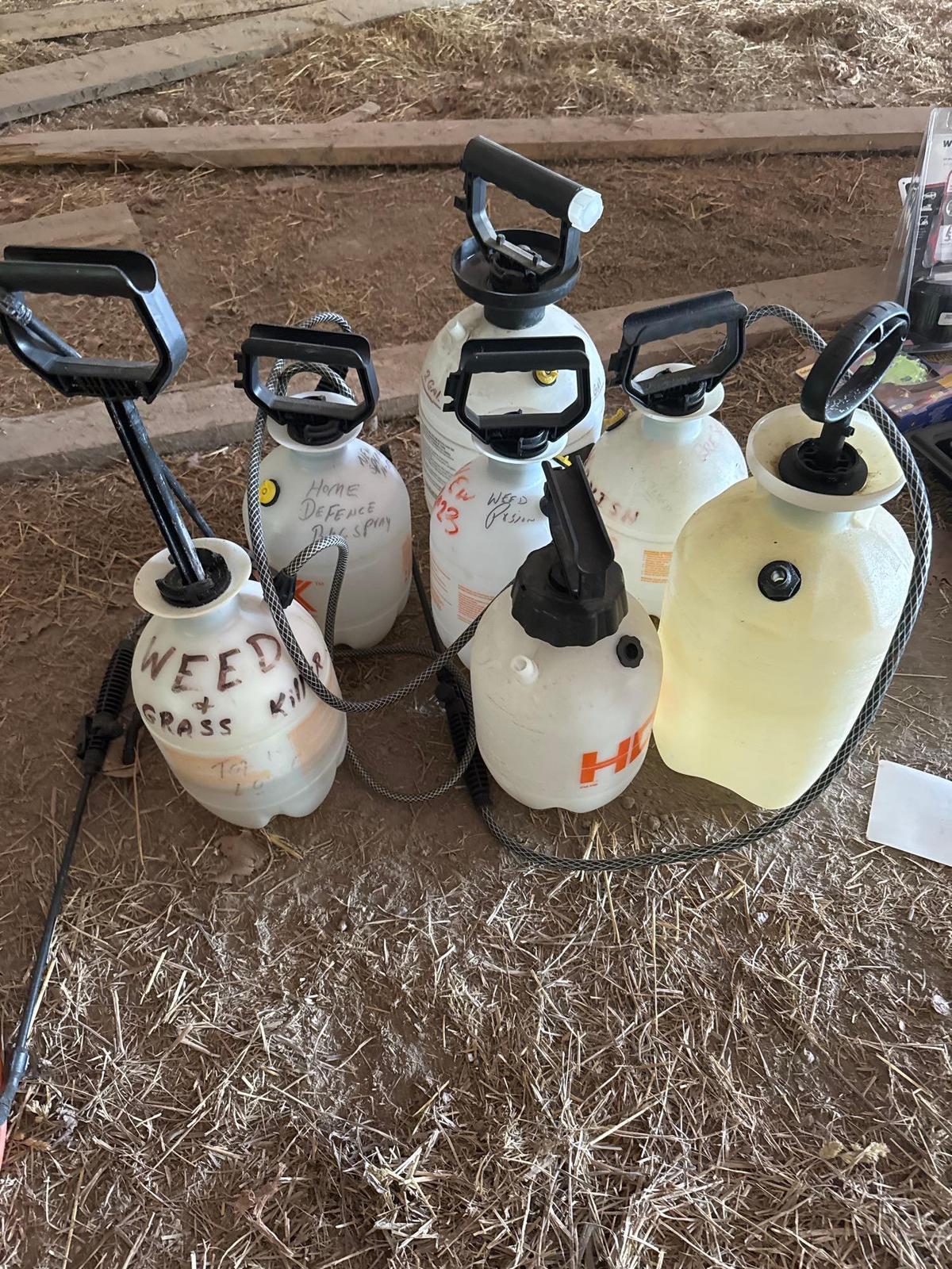 seven pump sprayers