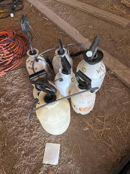 seven pump sprayers