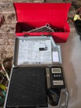 wrenches and electronic refrigerant scale