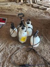 five pump sprayers