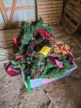 large lot of holiday decor