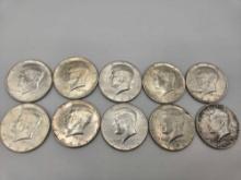 10 Kennedy Silver Halves