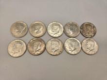 10 Silver Kennedy Halves