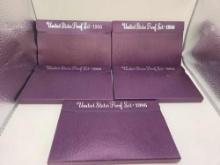 5-1986 US proof sets