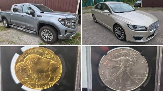 Truck, Car, Coins, Mower, Trailer - 24028 - Randy
