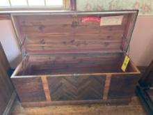 Lane cedar trunk