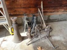 screw jacks, jack stands, ladder jacks