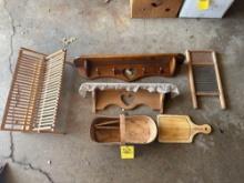 assorted wood items