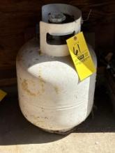 Partially full propane tank