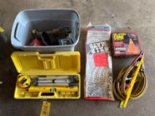 MIT Micro Line Precision Levels, jumper cables, collapsible cone, Grip mats