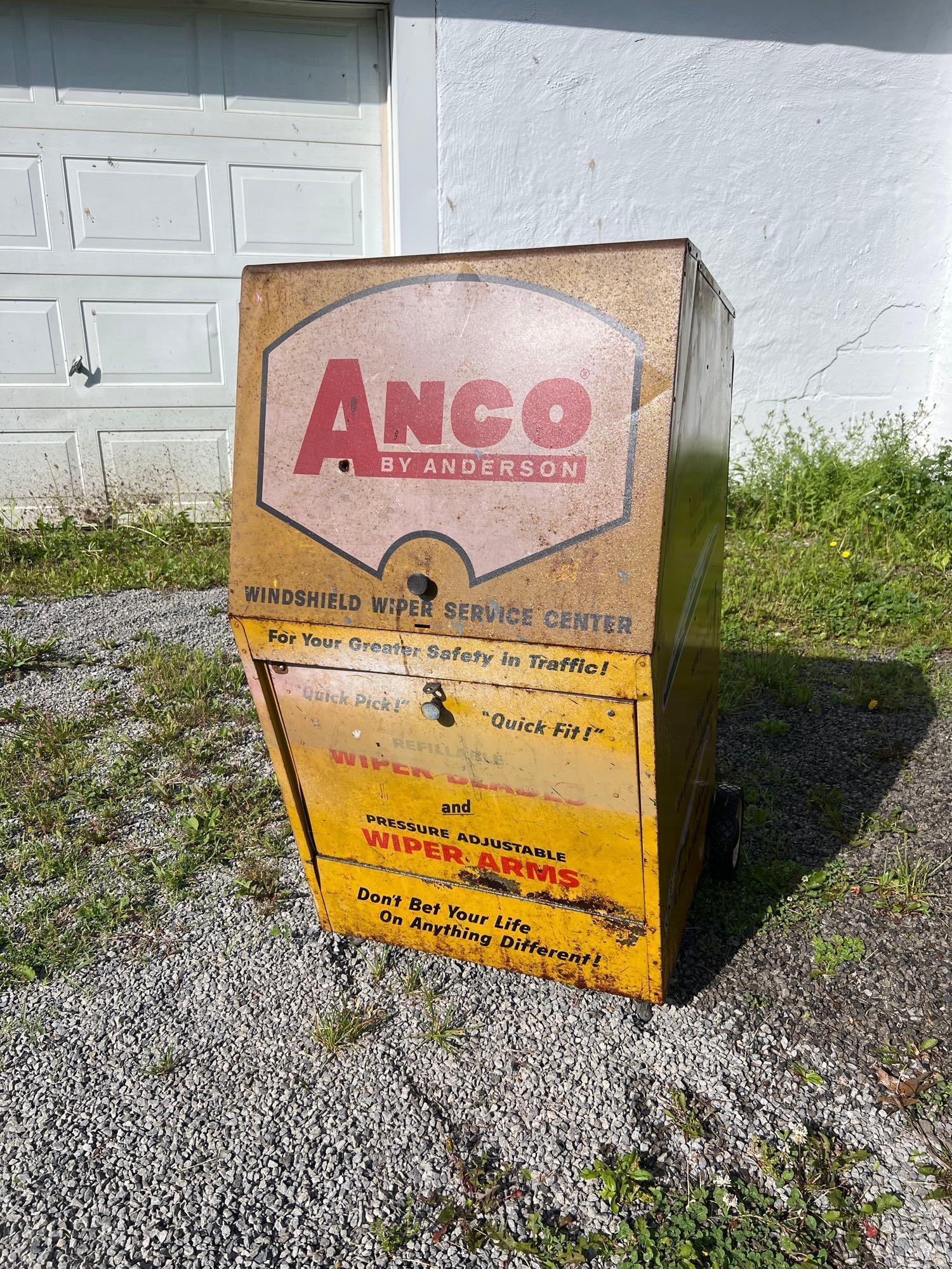 Vintage ANCO by Anderson Windshield Wiper Advertising Cabinet
