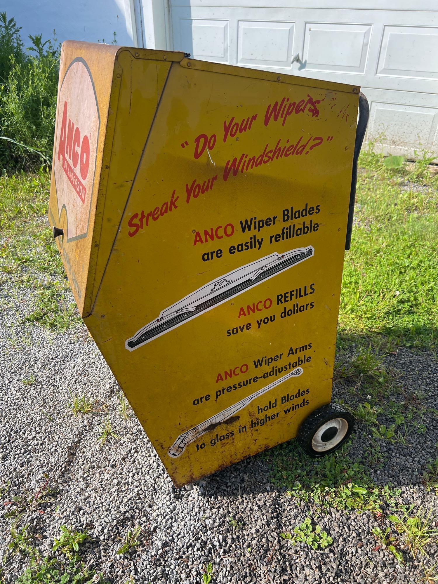 Vintage ANCO by Anderson Windshield Wiper Advertising Cabinet