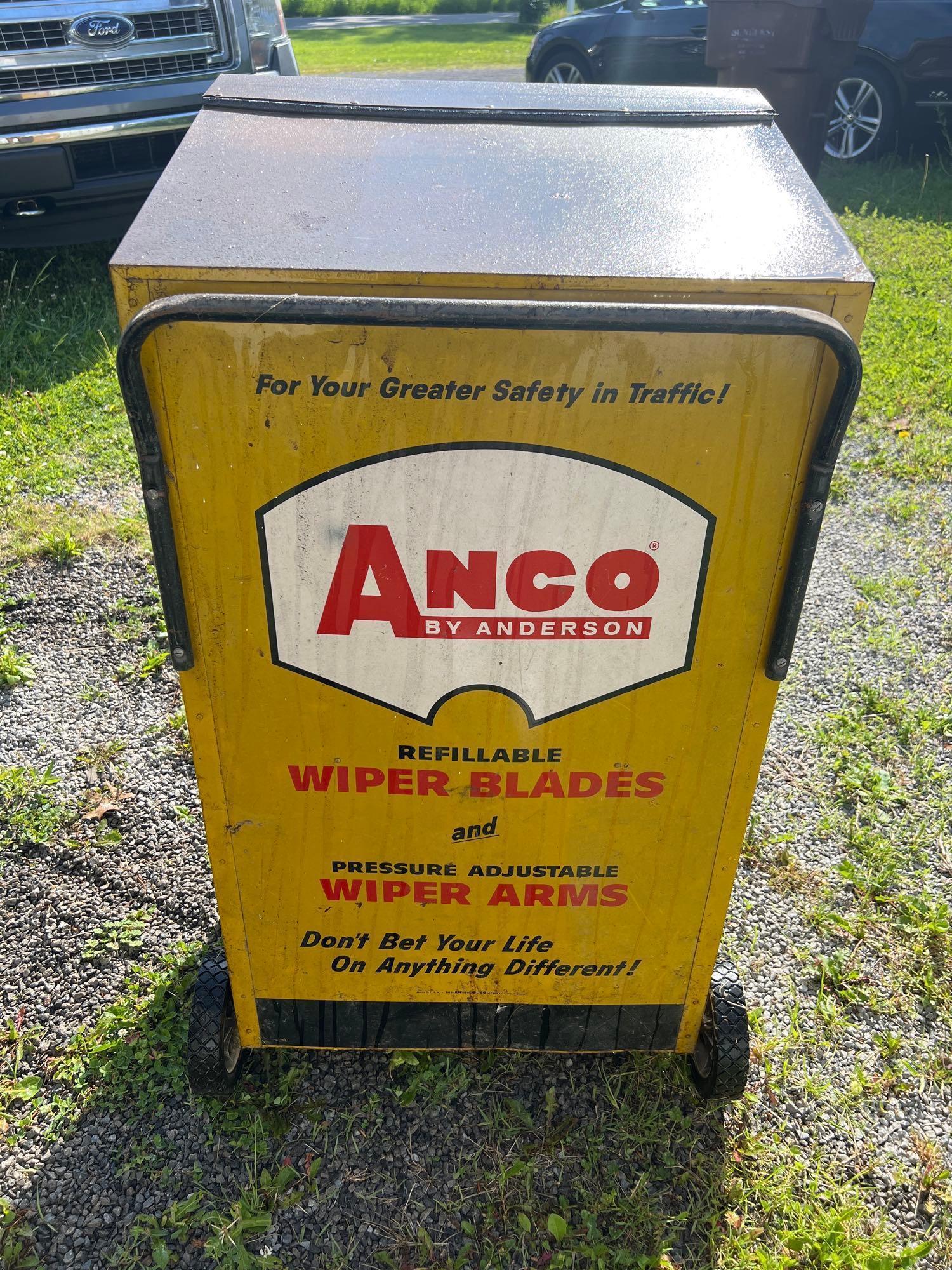 Vintage ANCO by Anderson Windshield Wiper Advertising Cabinet