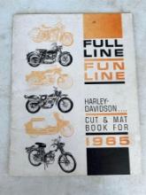 Harley Davidson 1965 Cut & Mat Book Full Line