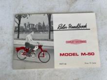 Harley Davidson Model M-50 Rider Handbook