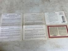 Initial 1965 Electra-Glide Start Up Paperwork