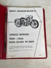 Harley Davidson 1959-1962 Duo-Glide Service Manual Copy