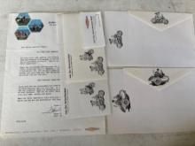 Harley Davidson 1965 Official Letterhead and Envelopes