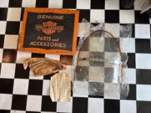 Harley Davidson 1965 M-50 Windshield in Box with Mounting Brackets