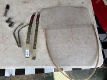 Harley Davidson 1965 Topper Top and Bottom Windshields with Mounting Brackets