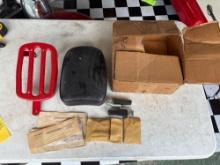 Harley Davidson 1965 M-50 Accessory Kit Luggage Carrier, Seat, and Foot Pegs. Comes with box and