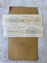 Original 1963-65 Harley Davidson Left and Right Tank Name Transfers