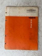 Harley Davidson 1965 Model M-50 Parts Catalog