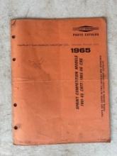Harley Davidson Sprint Competition Models 1961-65/1965-66 CRS Parts Catalog