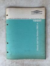 Harley Davidson 1963 to 1966 Electric Golf Car/Utilicar Parts Catalog