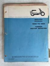 Harley Davidson 1960-1965 Topper Motor Scooter Service Manual