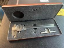 Brown & Sharpe # 599-579 English Dial-Cal Universal Dial Calipers w/ Case & Attachment