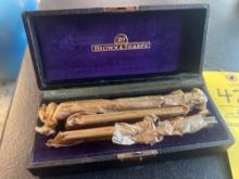 Brown & Sharpe # 599-531 Knife Edge Straight Edge Set w/ Case