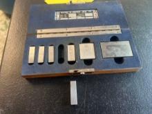 Brown & Sharpe Jo Blocks w/ C.E. Johansson Blocks - Missing Original .250, Comes w/ Replacement .250