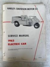 Harley Davidson 1963 Electric Car Service Manual