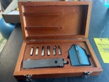 Brown & Sharpe # 598-144-14 8-Piece Gauge Block Accessories Set w/ Case