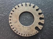 J.R. Brown & Sharpe Standard Wire Gauge