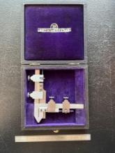 Brown and Sharpe No. 580 Gear Tooth Vernier Caliper, 20-2 D.P. In Case