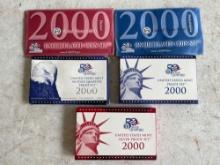 2000 Denver Uncirculated Coin Set, 2000 Philadelphia Uncirculated Coin Set, 2000 Quarters Proof Set,